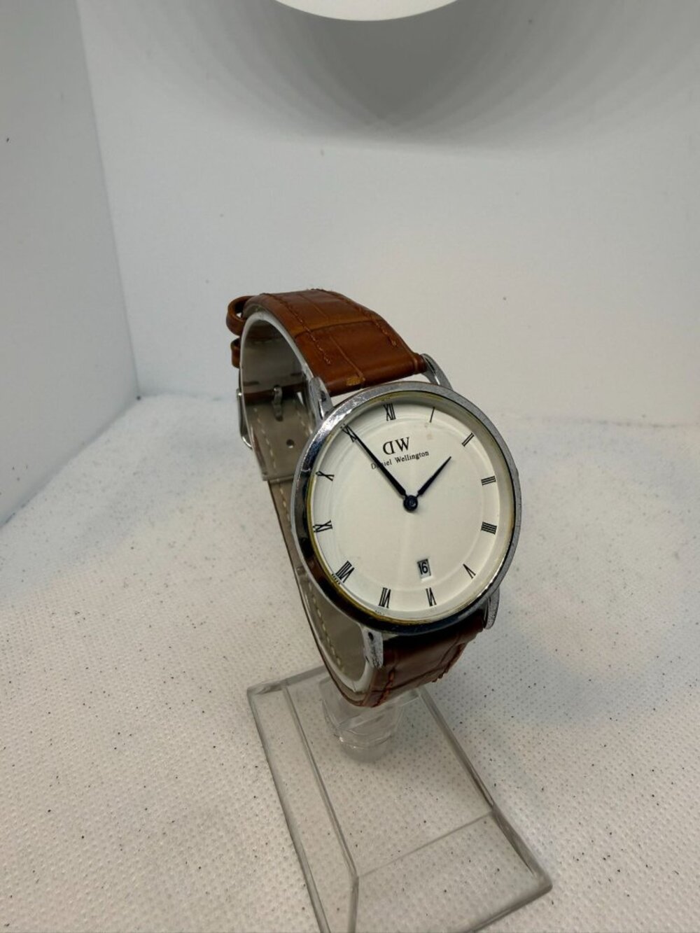 Daniel Wellington DW2061 Ladies White Date Dial Brown Leather Watch 36mm - Picture 8 of 13